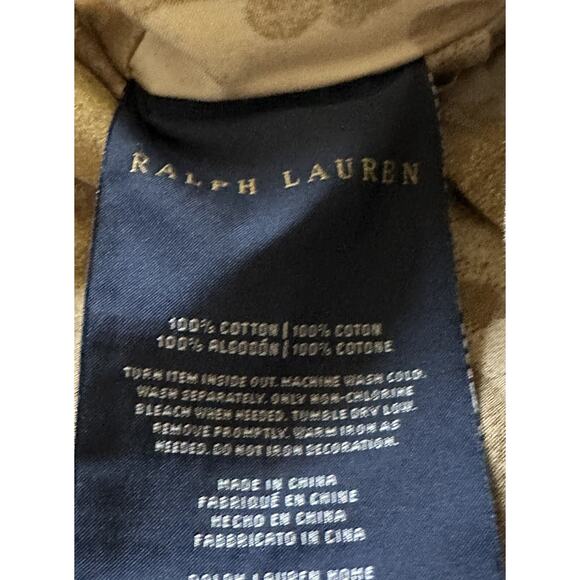 RALPH LAUREN WESTON PARK ATTLEY ( GOLD) KING SHAM PILLOWCASE FLORAL - Picture 13 of 15